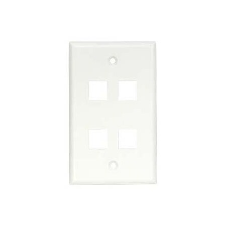 Bestlink Netware Keystone Wallplates - Smooth Face 101834WT